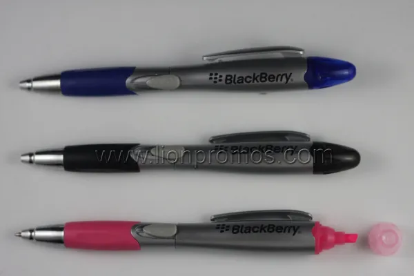 Cadeau promotionnel Blackberry Deux fonctions 2 en 1 Pen Highlighter Mark